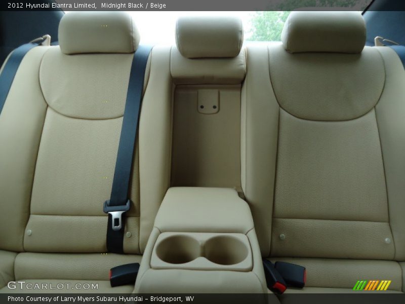 Midnight Black / Beige 2012 Hyundai Elantra Limited