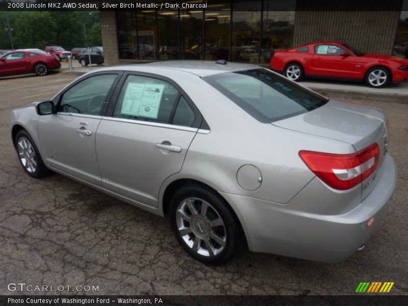 Silver Birch Metallic / Dark Charcoal 2008 Lincoln MKZ AWD Sedan