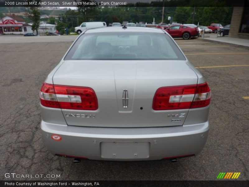 Silver Birch Metallic / Dark Charcoal 2008 Lincoln MKZ AWD Sedan