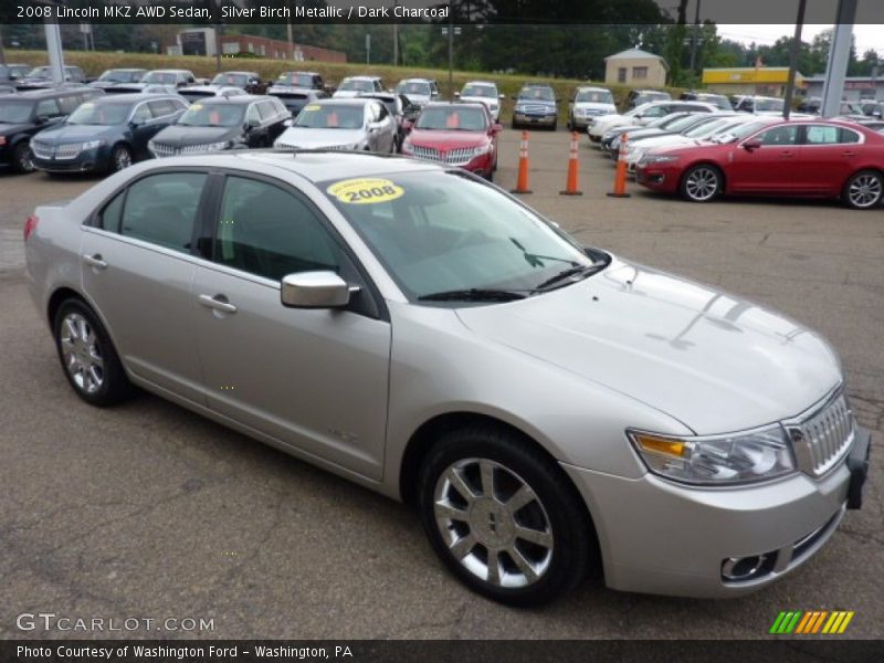 Silver Birch Metallic / Dark Charcoal 2008 Lincoln MKZ AWD Sedan