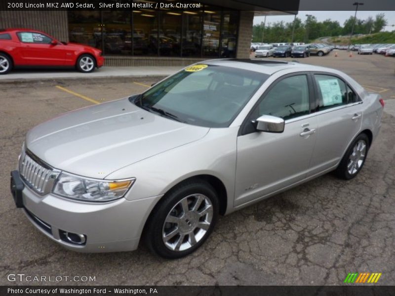 Silver Birch Metallic / Dark Charcoal 2008 Lincoln MKZ AWD Sedan