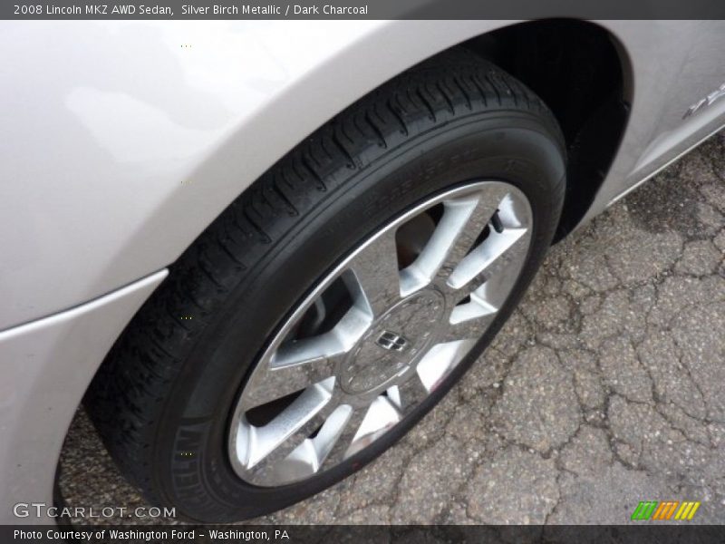 Silver Birch Metallic / Dark Charcoal 2008 Lincoln MKZ AWD Sedan