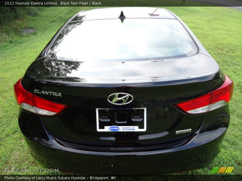 Black Noir Pearl / Black 2012 Hyundai Elantra Limited