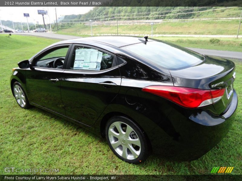 Black Noir Pearl / Black 2012 Hyundai Elantra Limited