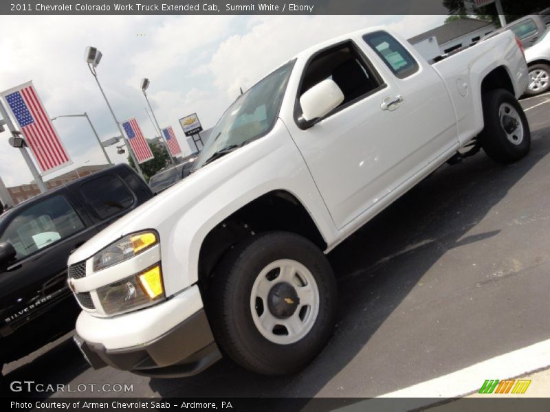 Summit White / Ebony 2011 Chevrolet Colorado Work Truck Extended Cab