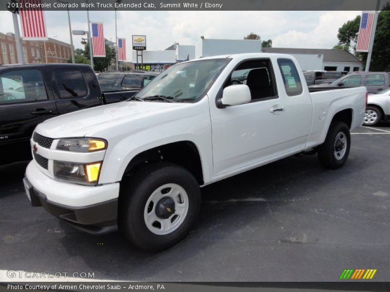 Summit White / Ebony 2011 Chevrolet Colorado Work Truck Extended Cab