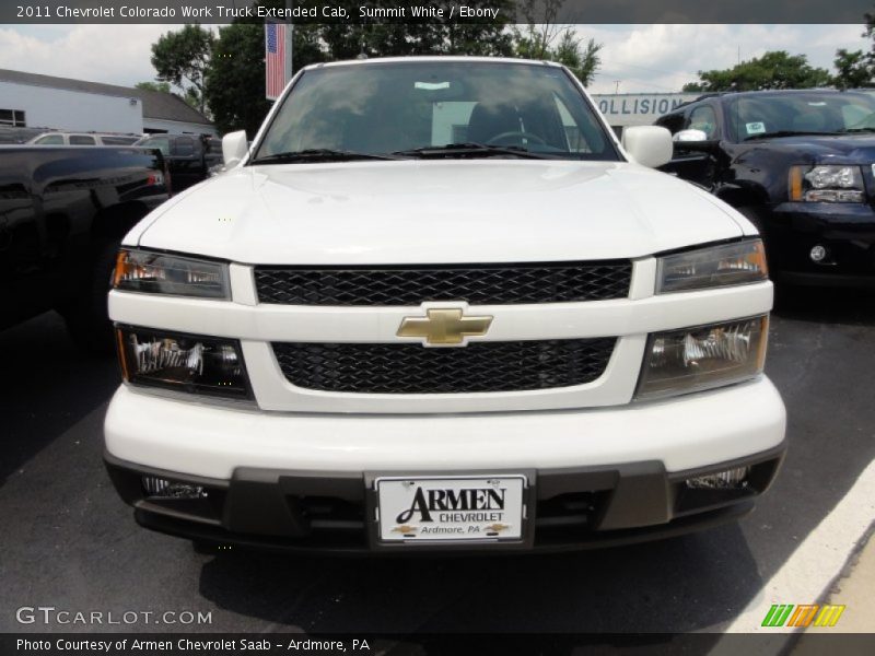 Summit White / Ebony 2011 Chevrolet Colorado Work Truck Extended Cab