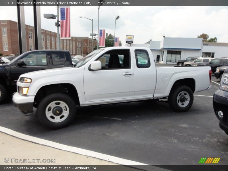 Summit White / Ebony 2011 Chevrolet Colorado Work Truck Extended Cab