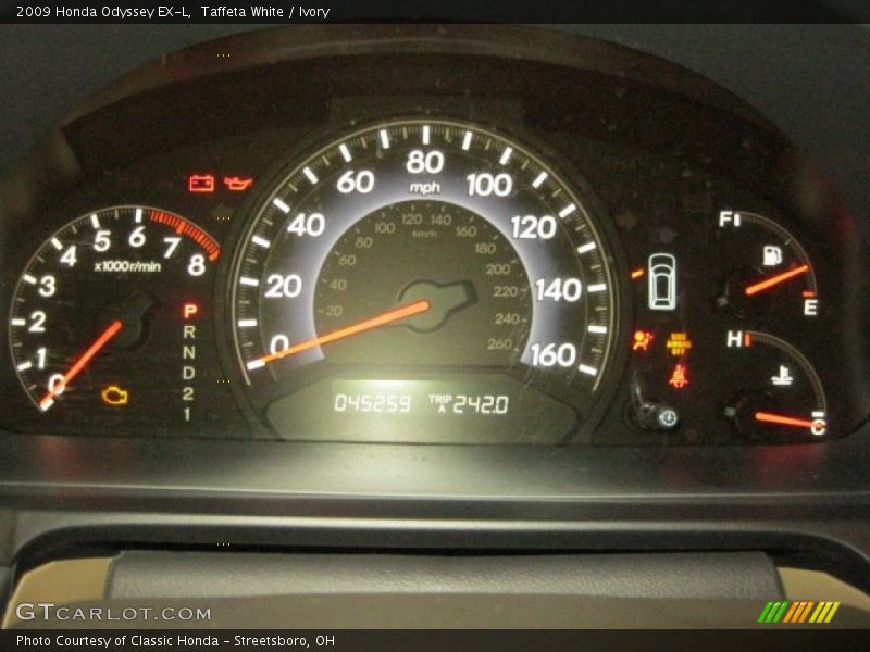 Taffeta White / Ivory 2009 Honda Odyssey EX-L