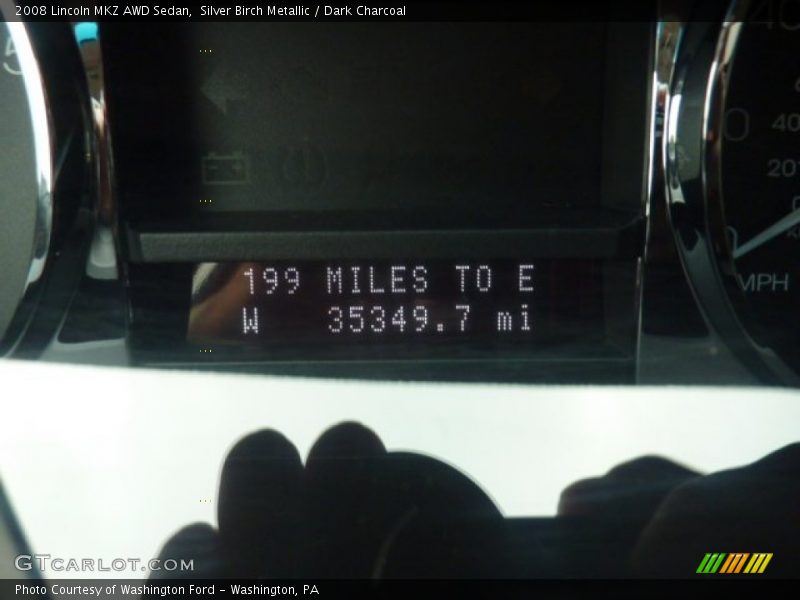 Silver Birch Metallic / Dark Charcoal 2008 Lincoln MKZ AWD Sedan