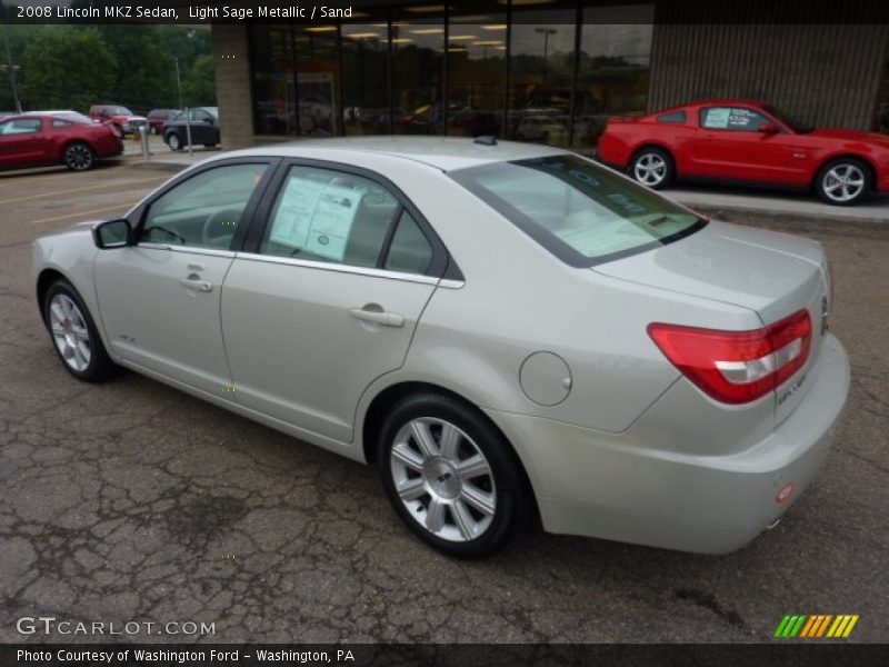 Light Sage Metallic / Sand 2008 Lincoln MKZ Sedan
