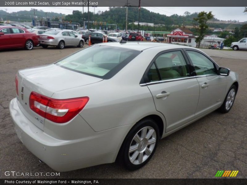 Light Sage Metallic / Sand 2008 Lincoln MKZ Sedan