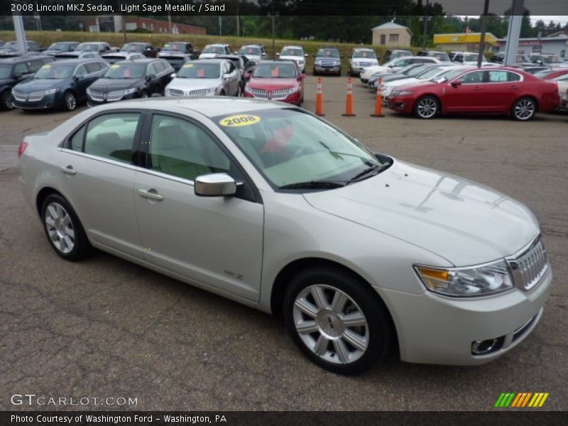 Light Sage Metallic / Sand 2008 Lincoln MKZ Sedan