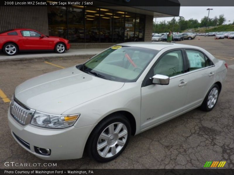 Light Sage Metallic / Sand 2008 Lincoln MKZ Sedan