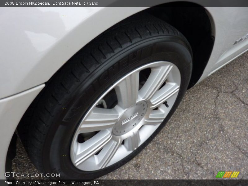 Light Sage Metallic / Sand 2008 Lincoln MKZ Sedan