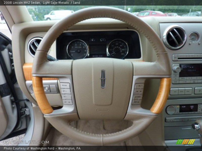 Light Sage Metallic / Sand 2008 Lincoln MKZ Sedan