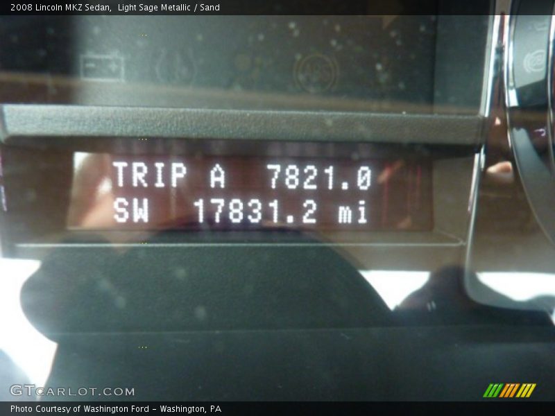 Light Sage Metallic / Sand 2008 Lincoln MKZ Sedan
