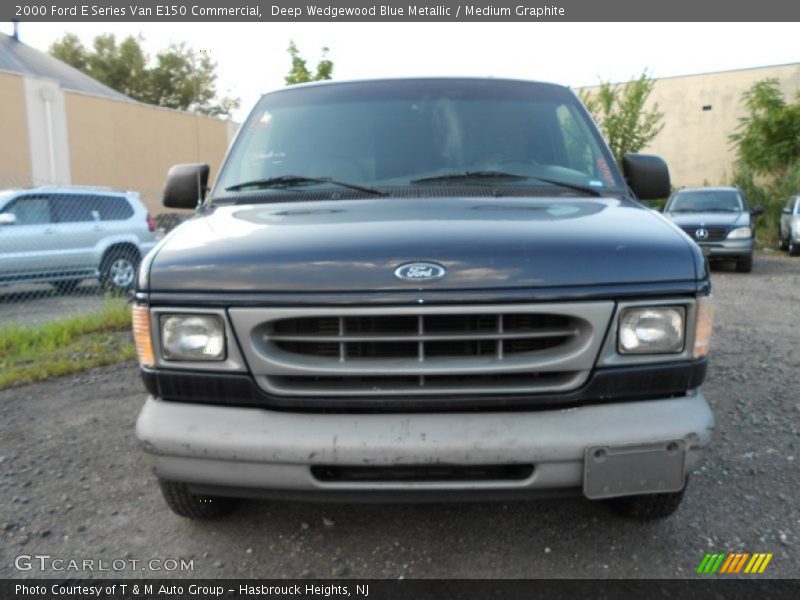 Deep Wedgewood Blue Metallic / Medium Graphite 2000 Ford E Series Van E150 Commercial