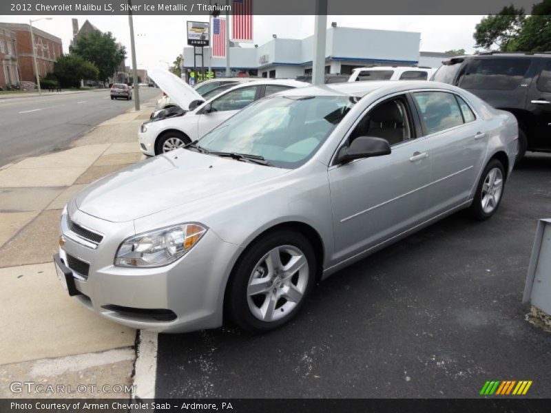 Silver Ice Metallic / Titanium 2012 Chevrolet Malibu LS