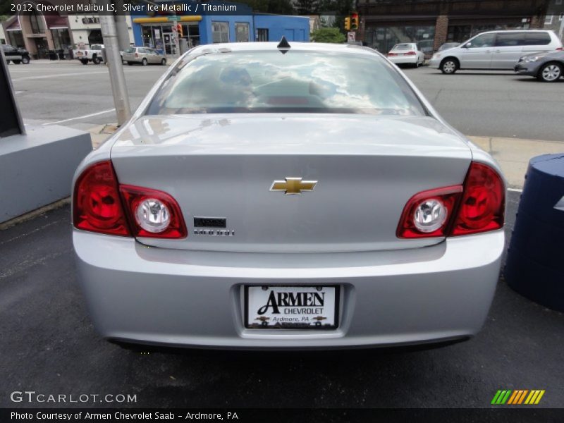 Silver Ice Metallic / Titanium 2012 Chevrolet Malibu LS