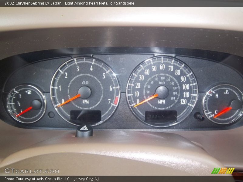 Light Almond Pearl Metallic / Sandstone 2002 Chrysler Sebring LX Sedan