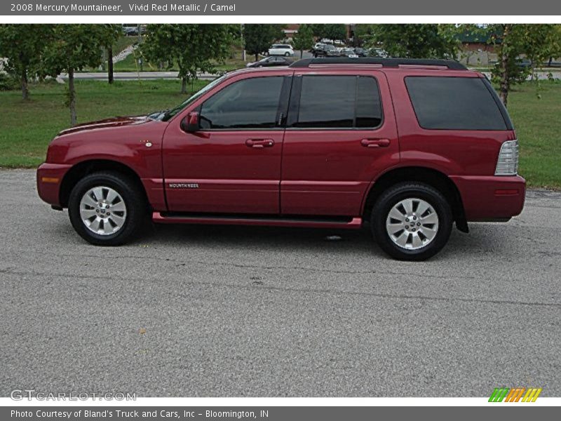 Vivid Red Metallic / Camel 2008 Mercury Mountaineer