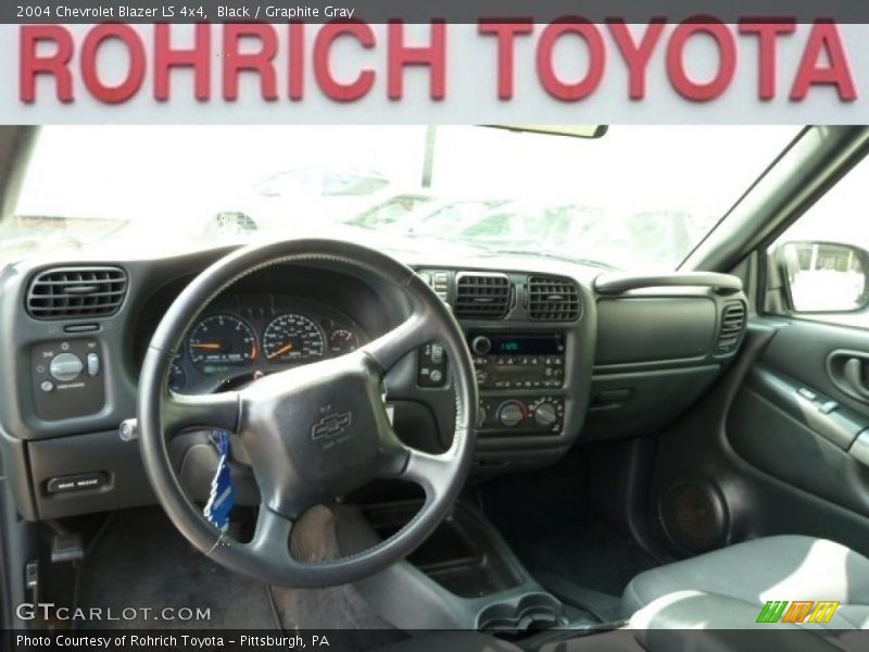 Black / Graphite Gray 2004 Chevrolet Blazer LS 4x4