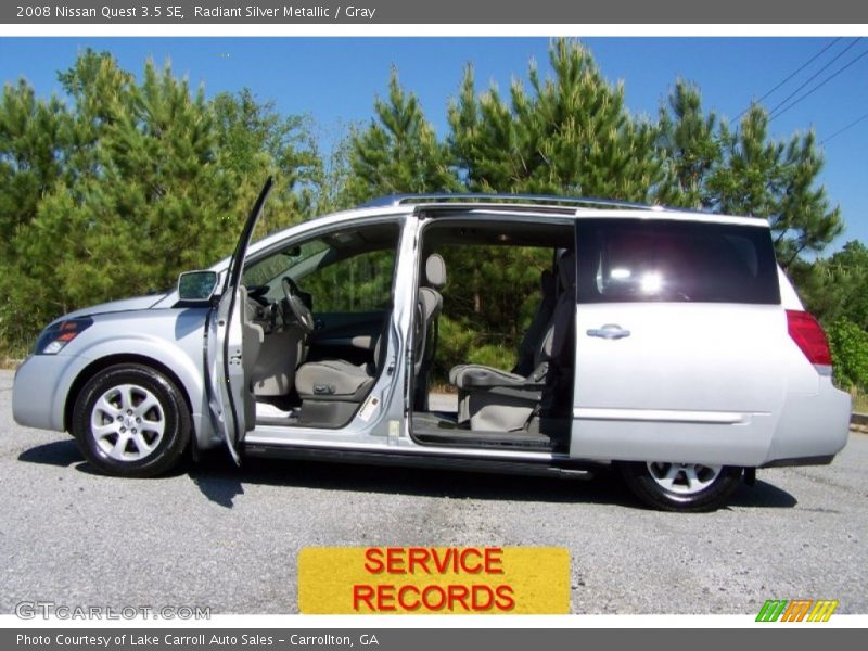 Radiant Silver Metallic / Gray 2008 Nissan Quest 3.5 SE