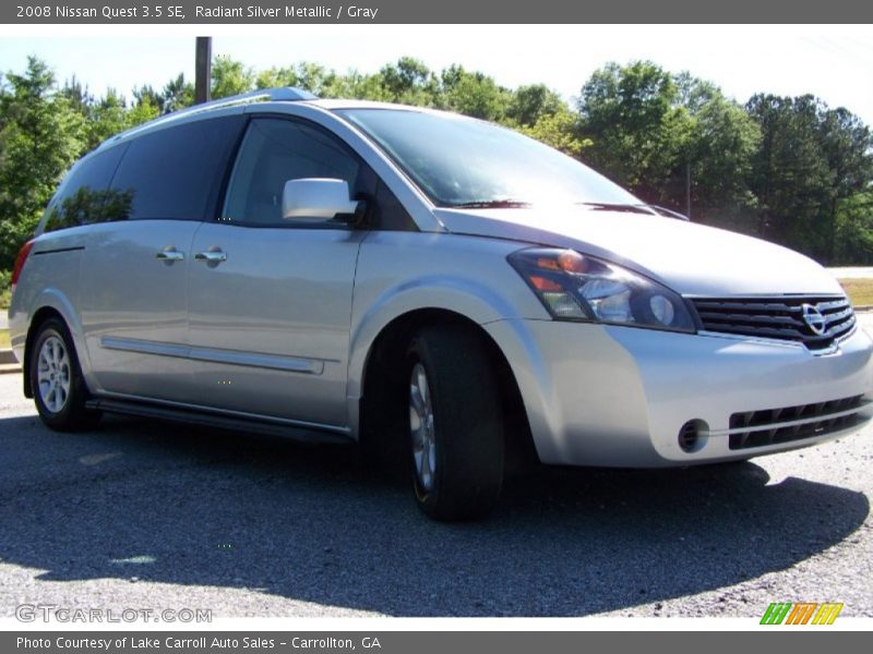 Radiant Silver Metallic / Gray 2008 Nissan Quest 3.5 SE