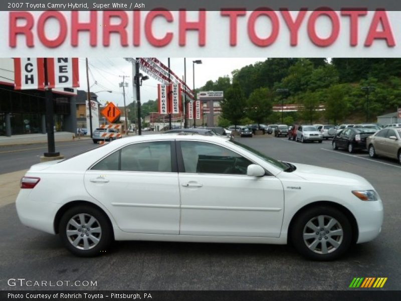 Super White / Ash 2007 Toyota Camry Hybrid