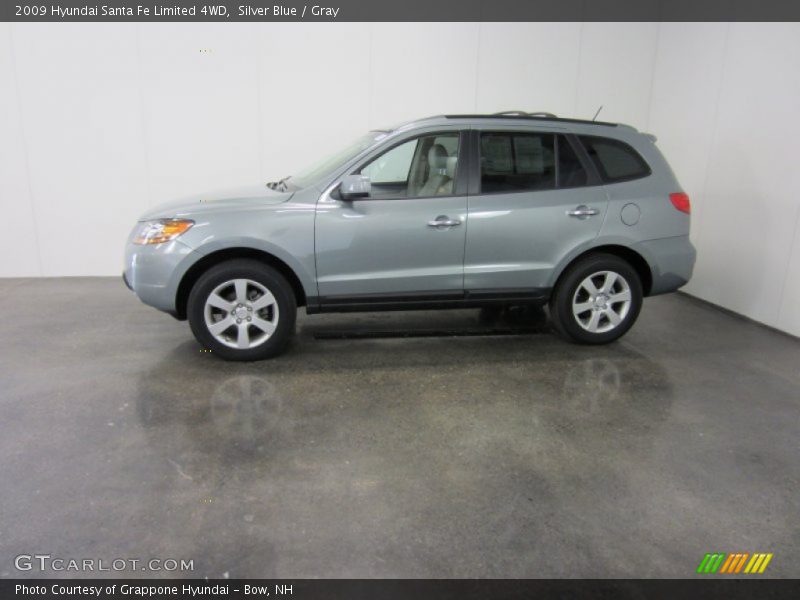 Silver Blue / Gray 2009 Hyundai Santa Fe Limited 4WD