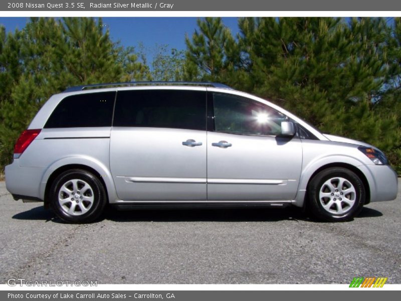 Radiant Silver Metallic / Gray 2008 Nissan Quest 3.5 SE