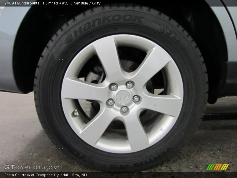 Silver Blue / Gray 2009 Hyundai Santa Fe Limited 4WD