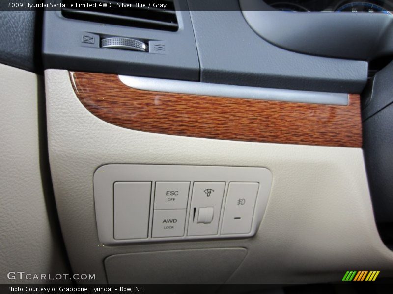 Silver Blue / Gray 2009 Hyundai Santa Fe Limited 4WD