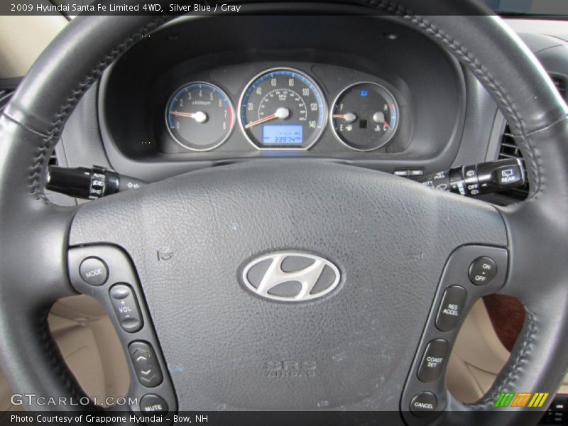 Silver Blue / Gray 2009 Hyundai Santa Fe Limited 4WD