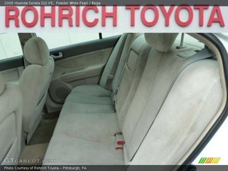 Powder White Pearl / Beige 2006 Hyundai Sonata GLS V6