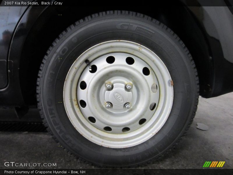 Black / Gray 2007 Kia Rio Sedan