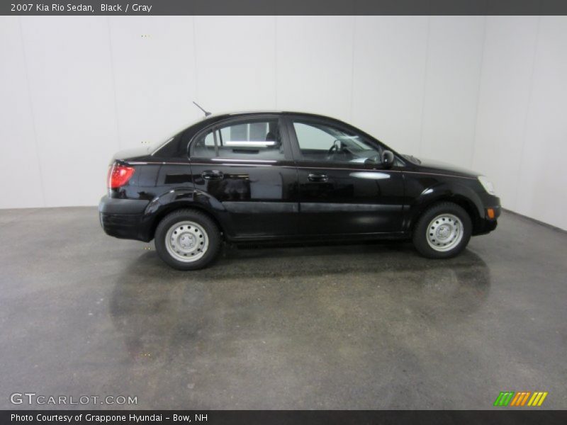 Black / Gray 2007 Kia Rio Sedan