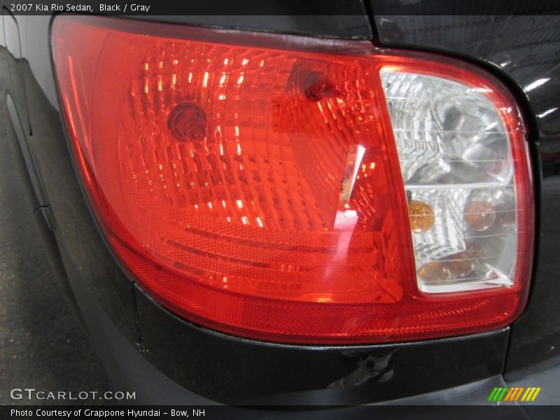 Black / Gray 2007 Kia Rio Sedan