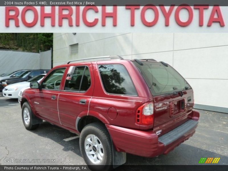Excessive Red Mica / Beige 2004 Isuzu Rodeo S 4WD