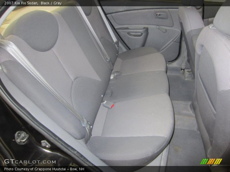 Black / Gray 2007 Kia Rio Sedan