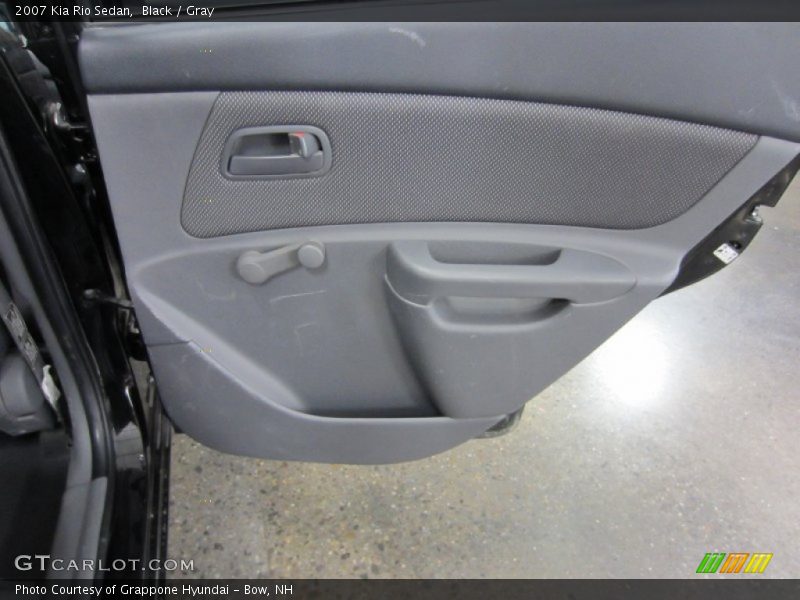 Black / Gray 2007 Kia Rio Sedan