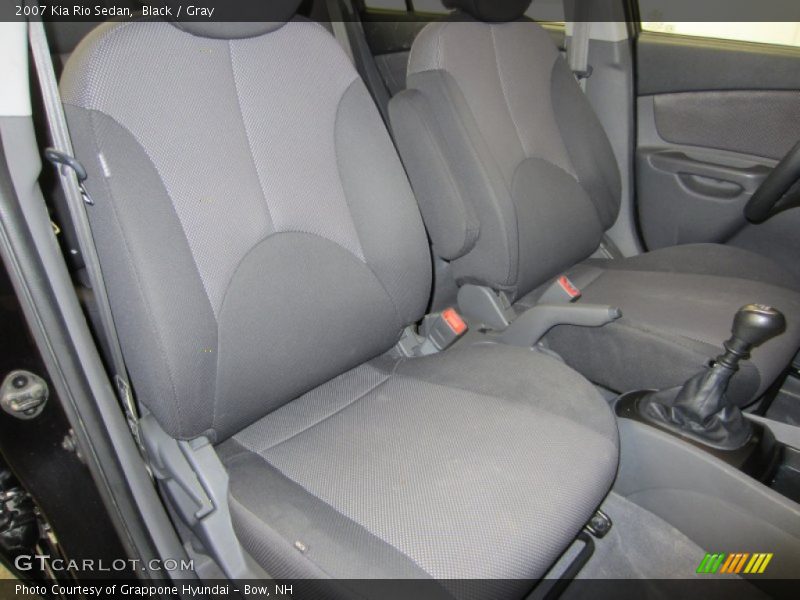 Black / Gray 2007 Kia Rio Sedan