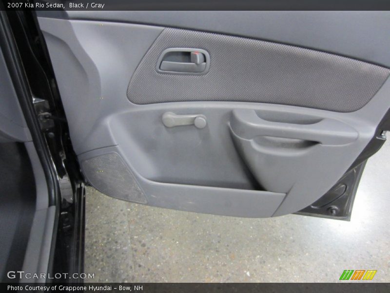 Black / Gray 2007 Kia Rio Sedan