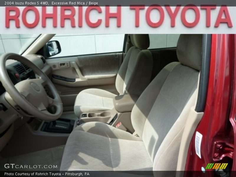 Excessive Red Mica / Beige 2004 Isuzu Rodeo S 4WD