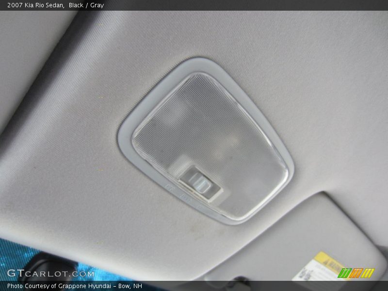 Black / Gray 2007 Kia Rio Sedan