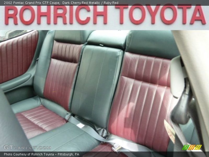 Dark Cherry Red Metallic / Ruby Red 2002 Pontiac Grand Prix GTP Coupe