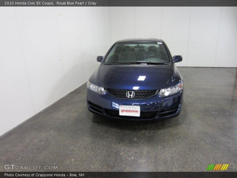 Royal Blue Pearl / Gray 2010 Honda Civic EX Coupe