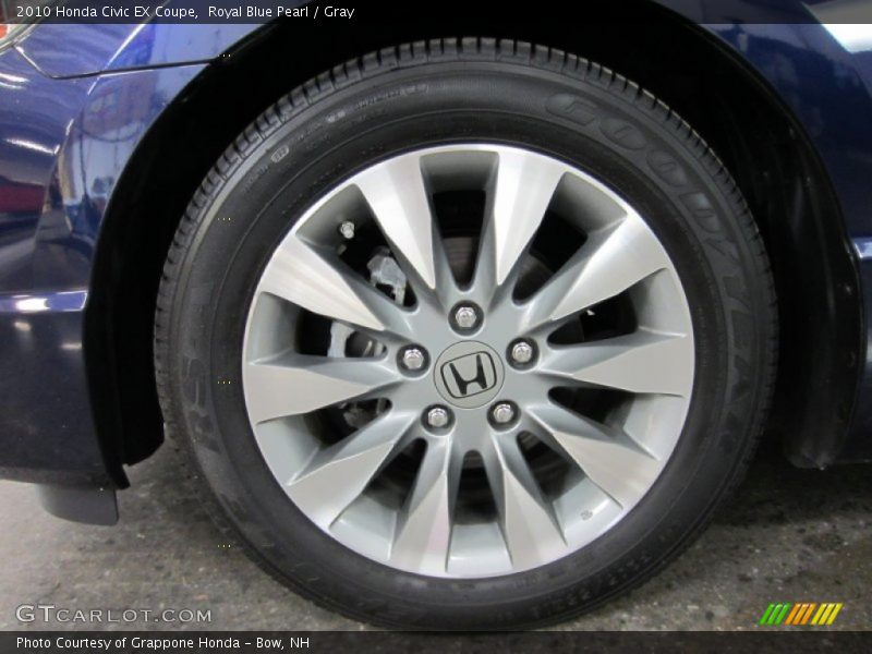 Royal Blue Pearl / Gray 2010 Honda Civic EX Coupe