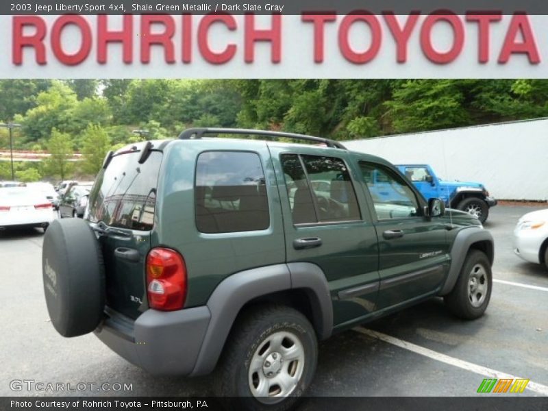 Shale Green Metallic / Dark Slate Gray 2003 Jeep Liberty Sport 4x4